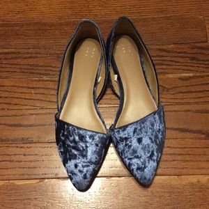 A New Day blue velvet shoes (size 7)